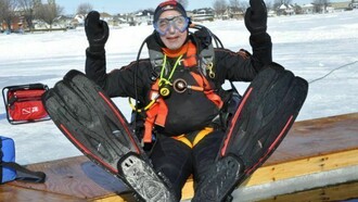 Véronique Bouton, Ice Diving