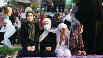 Children playing in the Gaza strip