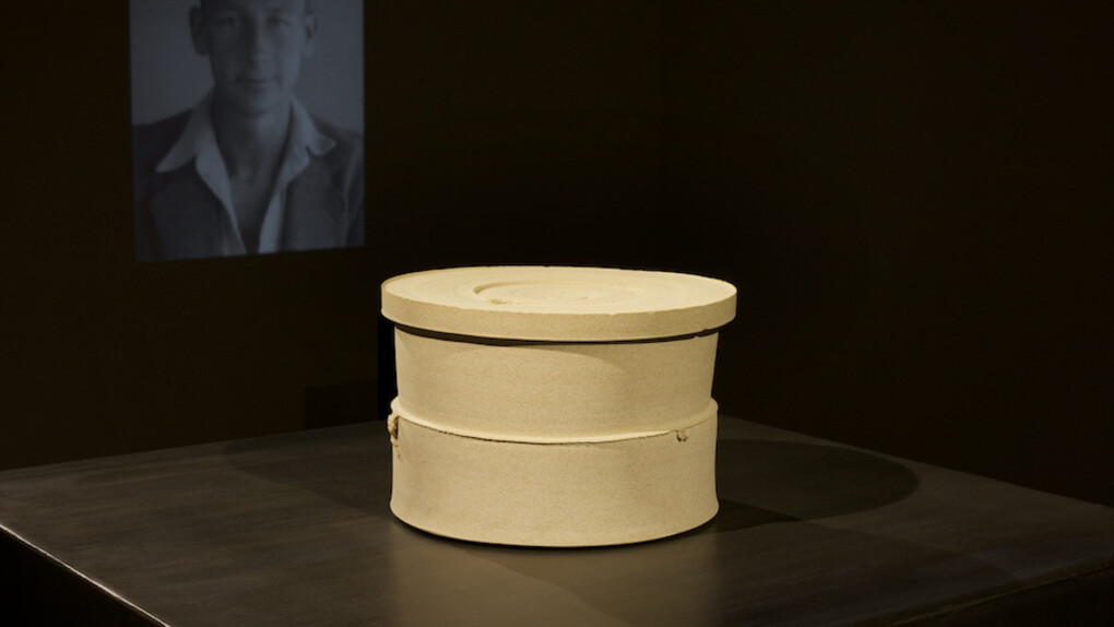 Julian Stair, Reliquary for a Common Man, 2012, Installation view, Legacy at Crafts Council fair Collect at Saatchi Gallery © Sophie Mutevelian