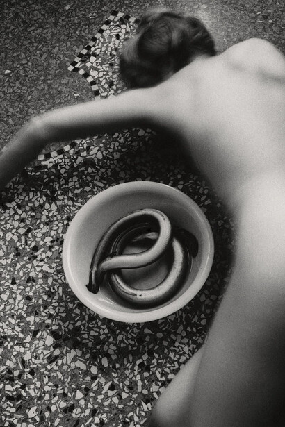 Francesca Woodman, Werke der Sammlung Verbund, kunstwerk in der ausstellung. Mit freundlicher genehmigung des Albertina Museums