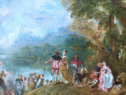 «Peregrinación a la isla de Citera», Antoine Watteau (1717)