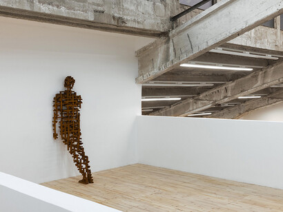 Antony Gormley, Body buildings, exhibition view. Courtesy of Galleria Continua
