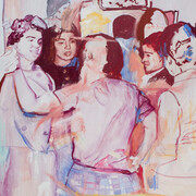 Nicole Economides, The engagement party (detail), 2026. Courtesy of Galerie Droste