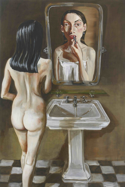 Anh Duong, Trou de memoire (Lost memories), 2011, Oil on canvas, 72 x 48 in / 182.88 X 121.92 cm. Courtesy Sonnabend Gallery, New York