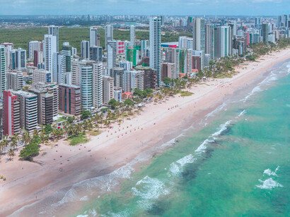 Cidade de Recife, em Pernambuco; Brasil