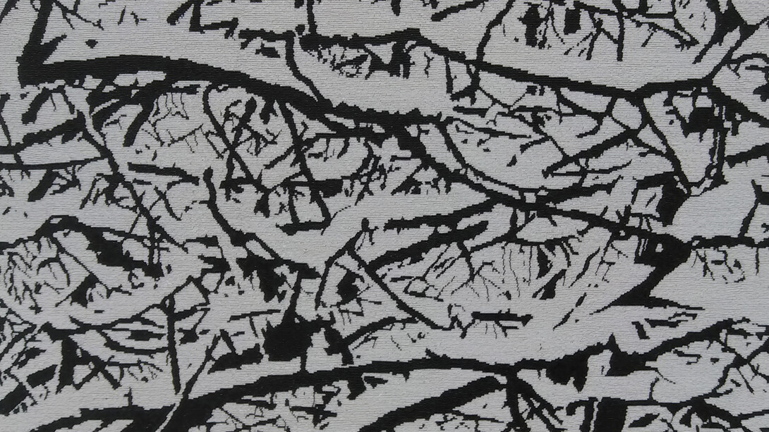Farhad Moshiri, "Snow Forest", detail, at Perrotin Gallery