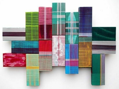 Yoshiko Kanai, Find the Way, Mixed Media on Wood, 13" x 17.5"