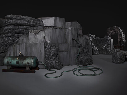 Mike Kelley, Kandor 10B (Exploded Fortress of Solitude), 2011, Mixed media, 289.6 x 1524 x 2286 cm / 114 x 600 x 900 in, © Mike Kelley Foundation for the Arts.  All Rights Reserved/Licensed by VAGA, New York, Courtesy the artist and Hauser & Wirth, Photo: Fredrik Nilsen


