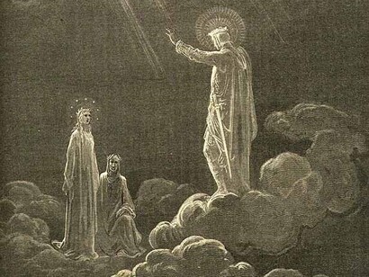 Canto VIII, Gli spiriti amanti, Gustave Doré, illustrazione del Paradiso di Dante, 1861
