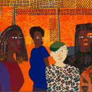 Dindga McCannon, 125th St revisited testerday and today (detail), 2020. Courtesy of Fridman Gallery 