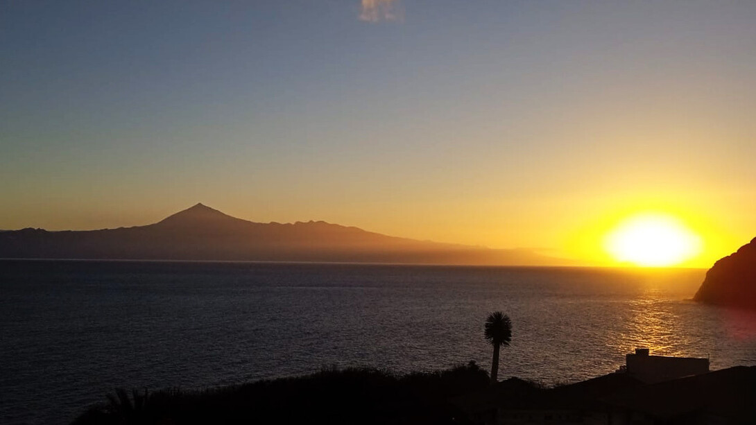 Vista desde La Gomera, parte de las Islas Canarias en España