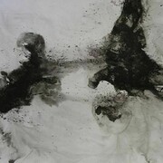 Terri Moore, Swarm #3, Ink on Yupo paper, 20x26