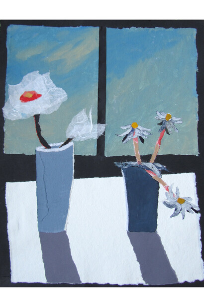 Rosemary Burton, Flower on a white table