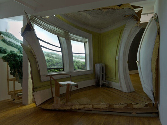 Interior with View of the Gowanus Heights (Detail of room installation)