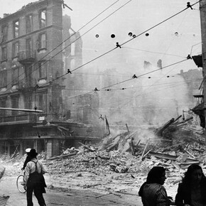 Bombardamenti in via Torino. Courtesy of Palazzo Morando