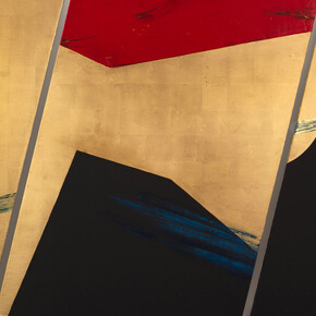 Michael Dweck, Gilded armor, 2024. Courtesy of the artist and Staley-Wise Gallery