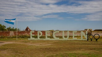 Villa Epecuén es el nombre de un pueblo turístico en ruinas tras una devastadora inundación en 1985, ubicado en el partido de Adolfo Alsina, provincia de Buenos Aires, Argentina