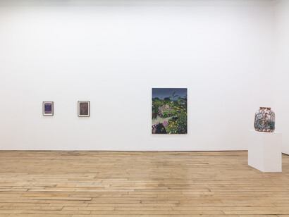 Solid roots, supple trunks, 2023, installation view. Courtesy of Rachel Uffner Gallery, NYC