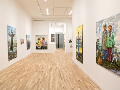 Installation view, Amer Kobaslija, In Passing, George Adams Gallery, New York, 2021