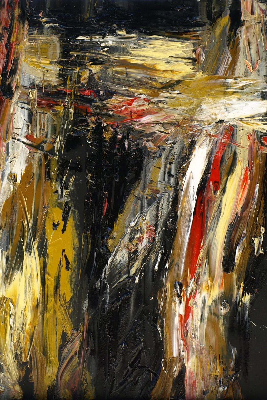 Sonia Agosti Conflitto, olio su tela, cm 100 x 90