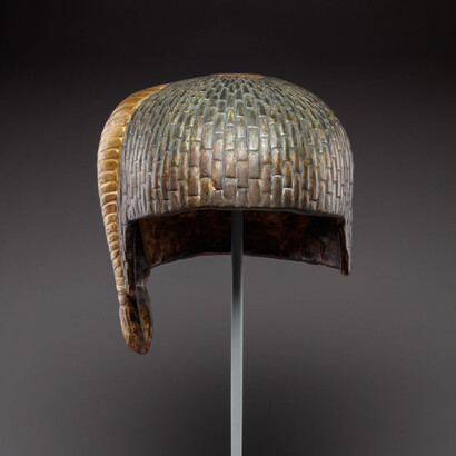 Period:Roman Period
Date:probably 1st century A.D.
Geography:From Egypt
Medium:Cartonnage, paint, gold leaf
Dimensions:Greatest diam 23 cm (9 1/16 in); greatest h. 23 cm (9 1/16in)
Credit Line:Gift of Edward S. Harkness, 1931