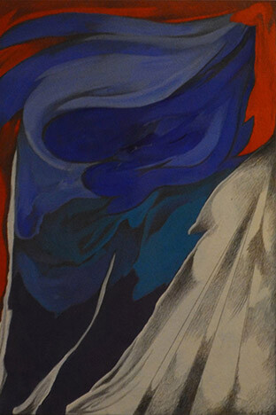 Sonia Gechtoff, Goya’s Ghost 1998 Acrylic on Canvas 35 x 35 