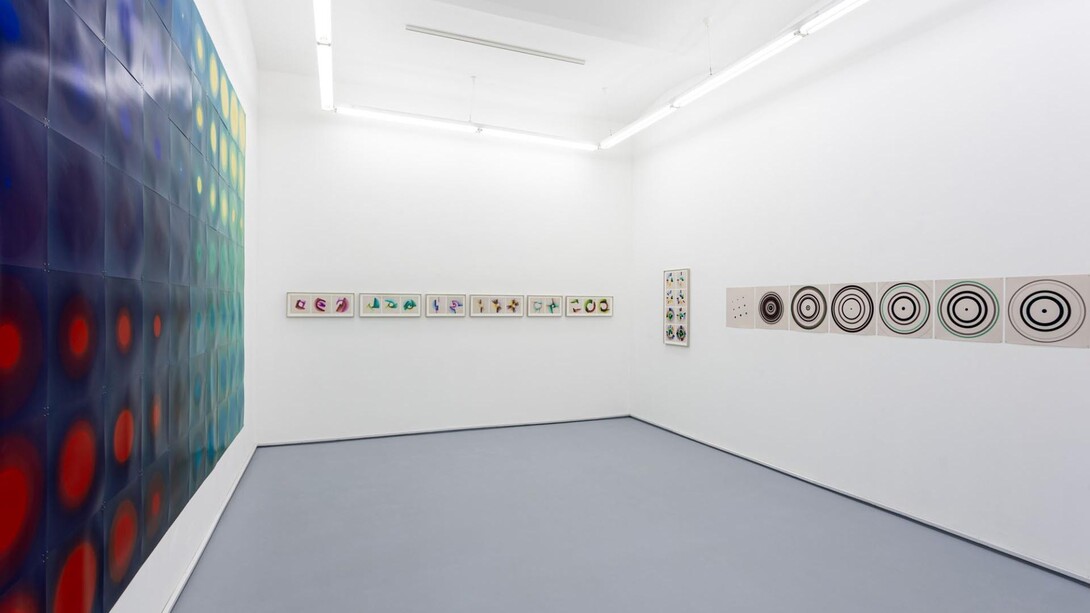 Ágnes Eperjesi, Chromatic mediation, exhibition view. Courtesy of acb Gallery