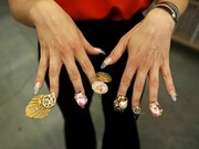 Dzine (Carlos Rolon), Get Nailed at the New Museum, 2011. Public intervention and performance. Photo: Chris Mosier, courtesy of the artist, Salon 94, New York, and Paul Kasmin, New York