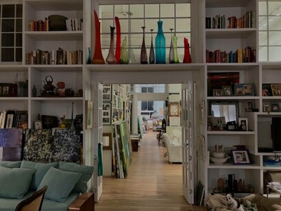 Pierre Moreno's studio, photo by Cesar Chelala