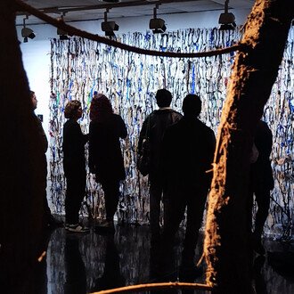 Formas de lo invisible, vista de exhibición. Cortesía del Museo de la Memoria y los Derechos Humanos 