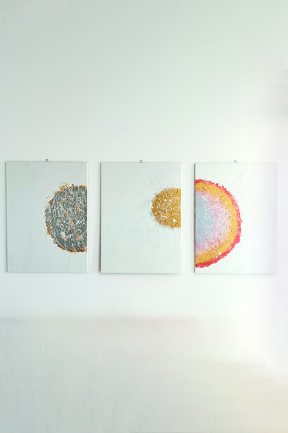 Erika Isalberti, Trinità, tecnicamista, 180x83, 2010