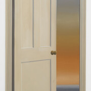 Gavin Turk, Door (with tangerine sky) (detail), 2025. Courtesy of Ben Brown Fine Arts