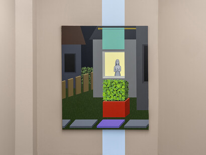 Emily Ludwig Shaffer, The fosse way, vue de l'exposition. Avec l'aimable autorisation de la Galerie Pact