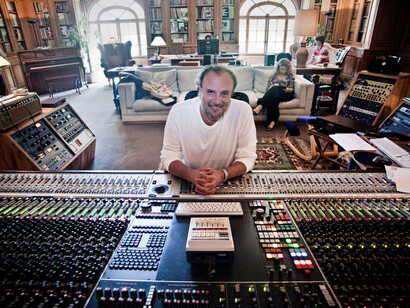 Ivano Fossati in studio di registrazione