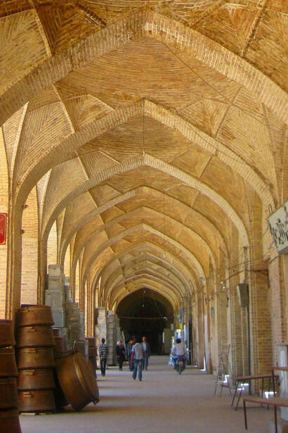 The Grand Bazaar of Kerman, one of Iran’s largest marketplaces, stretches for over a kilometre and offers a vibrant array of local sights, sounds, and traditions