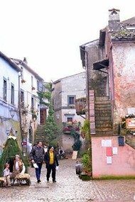 Calcata´s colours during Christmas time