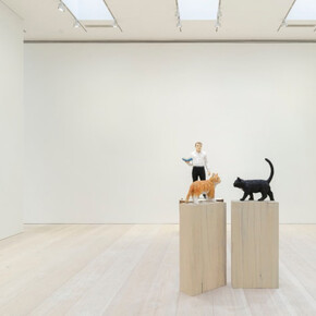 Stephan Balkenhol, exhibition view. Courtesy of Galerie Forsblom