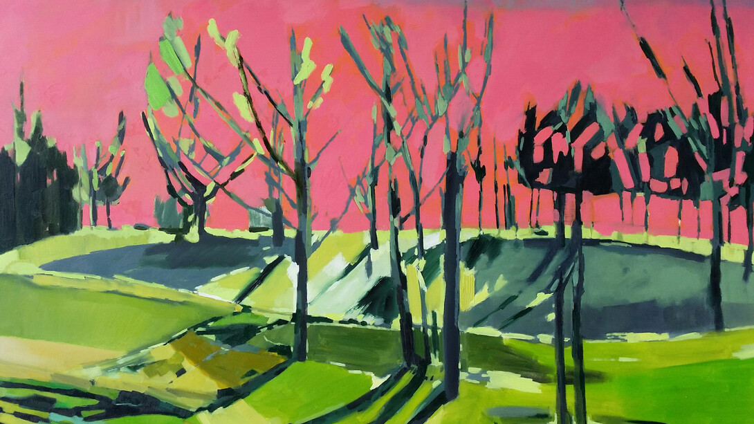 Ruth Bunnewell, Mousehold seen from Barrack Street