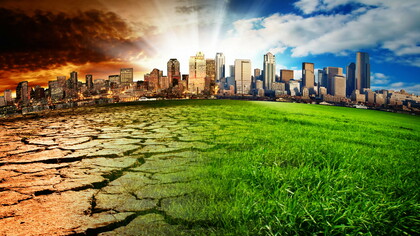 A city showing the effect of Climate Change (global) © Ben Goode