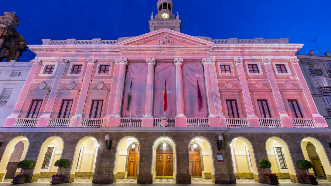 El Ayuntamiento de Cádiz, España