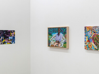 Various artists, Roller rink, exhibition view. Courtesy of Fredericks & Freiser Gallery