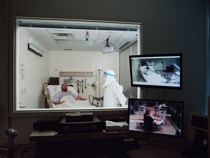 Ebola from the series Bedside Manner, 2015 © Corinne May Botz and Benrubi Gallery, NYC