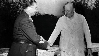 Tito with Winston Churchill