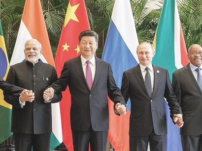 President Michel Temer participated in a meeting with the BRICS leaders in Hangzhou, China, on September 4, 2016