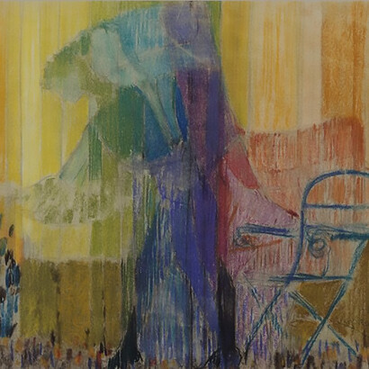 Frantisek Kupka, Woman Cutting Flowers II, 1909-10, Pastel and charcoal on paper