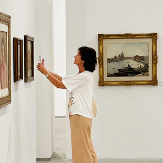 Virgilio Guidi e Tancredi Parmeggiani, Guidi - Tancredi. Un nodo invisibile, veduta della mostra. Cortesia del Centro Italiano Arte Contemporanea