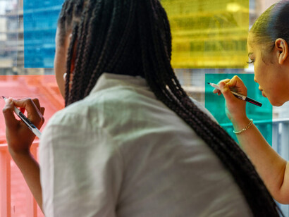 Duchamp and Sons, Image from Mapping the studio, youth takeover, 2022. Courtesy of Whitechapel Gallery