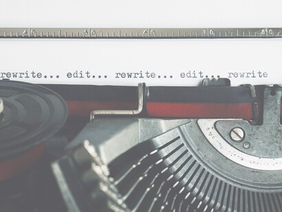 The art of writing, a typewriter with a written paper. Drawing a line between passion and purpose is crucial so you can quickly distinguish between the two and implement each one into your life