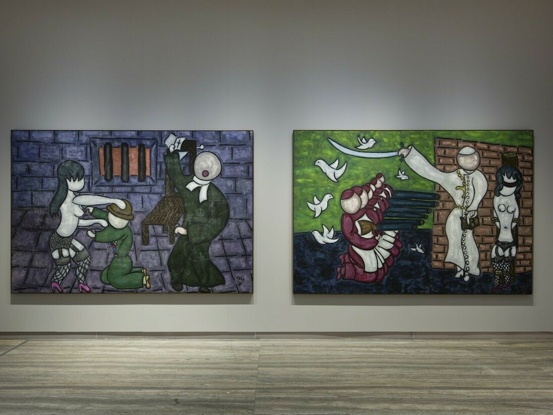 William N. Copley, Exhibition view. Courtesy of Fondazione Prada