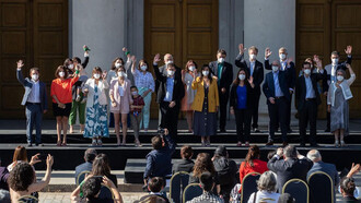 El presidente electo, Gabriel Boric, presenta a su gabinete de gobierno